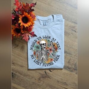 Funny My Last F*ck Humor Skulls Trendy T Shirt